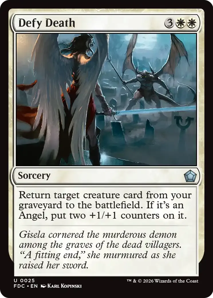Defy Death — Foundations Commander — Magic: The Gathering