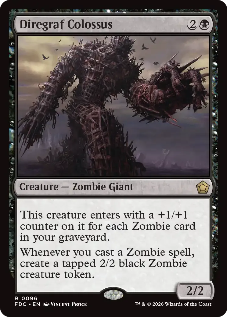 Colosse du diregraf — Foundations Commander — Magic: The Gathering