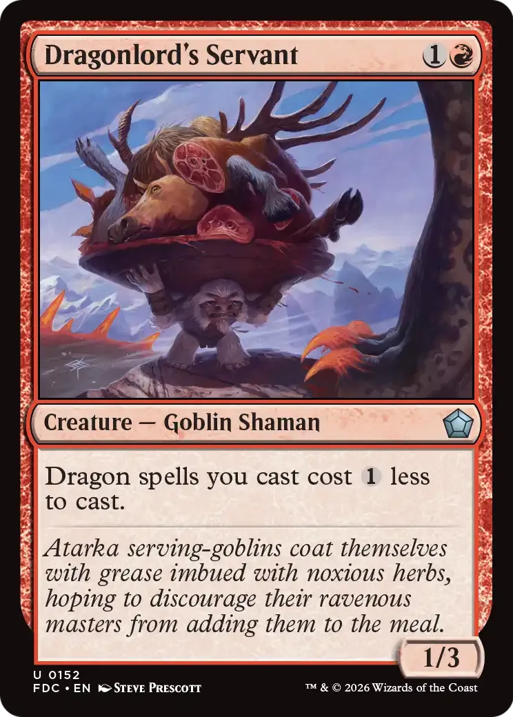 Dragonlord's Servant — Foundations Commander — Magic: The Gathering