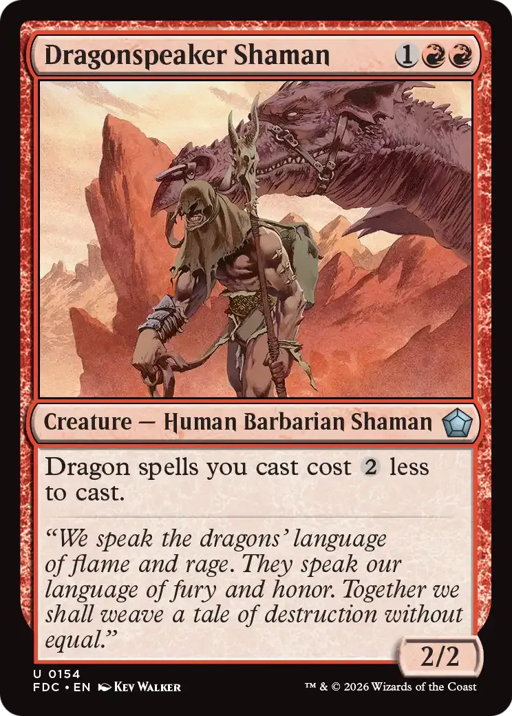 Shamane languedragon — Foundations Commander — Magic: The Gathering