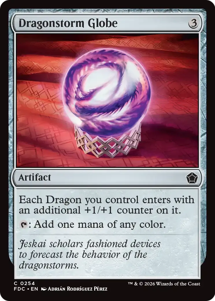Globe d'orage des dragons — Foundations Commander — Magic: The Gathering