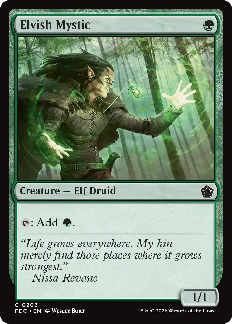 Mystique elfe — Foundations Commander — Magic: The Gathering