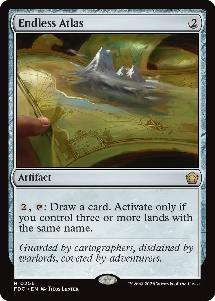 Atlas infini — Foundations Commander — Magic: The Gathering