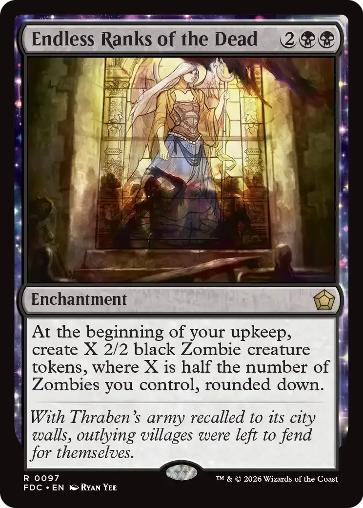 Interminables colonnes de morts — Foundations Commander — Magic: The Gathering