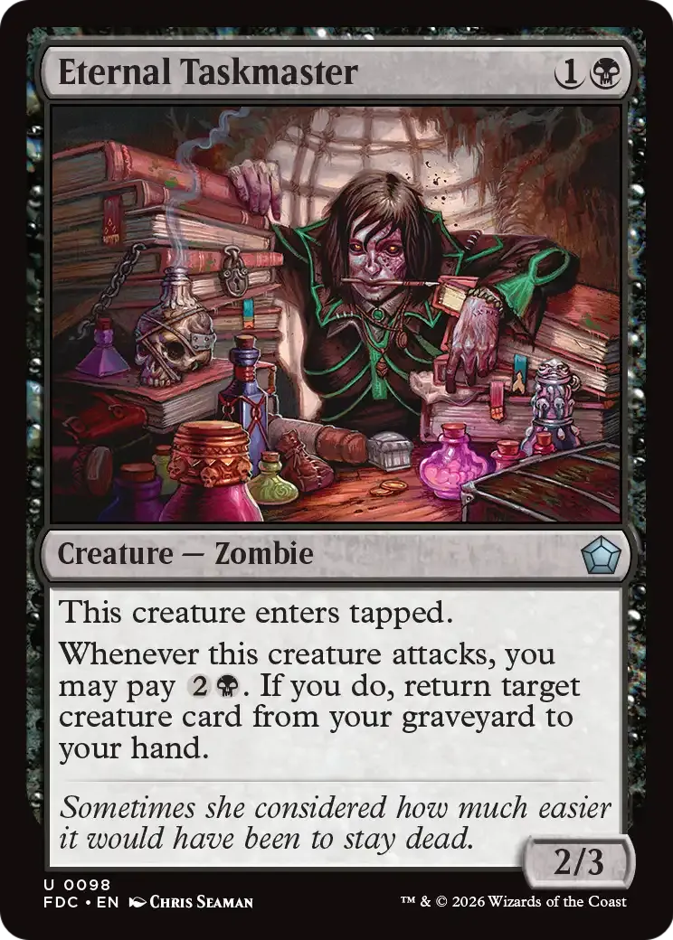 Eternal Taskmaster — Foundations Commander — Magic: The Gathering