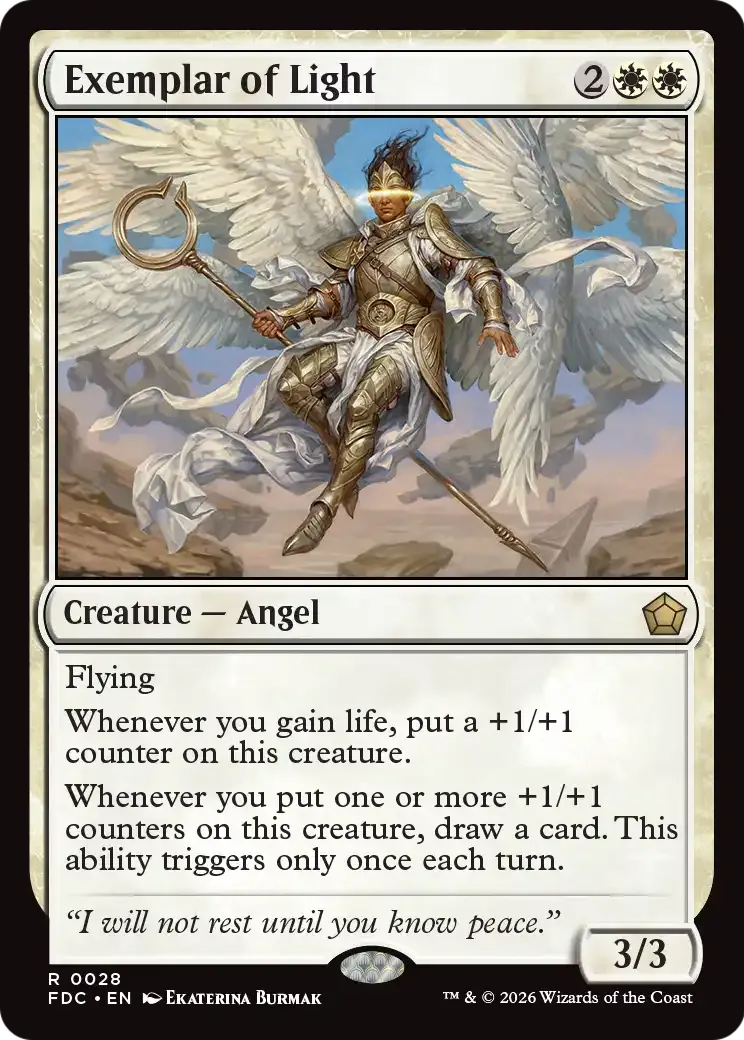 Archétype de lumière — Foundations Commander — Magic: The Gathering