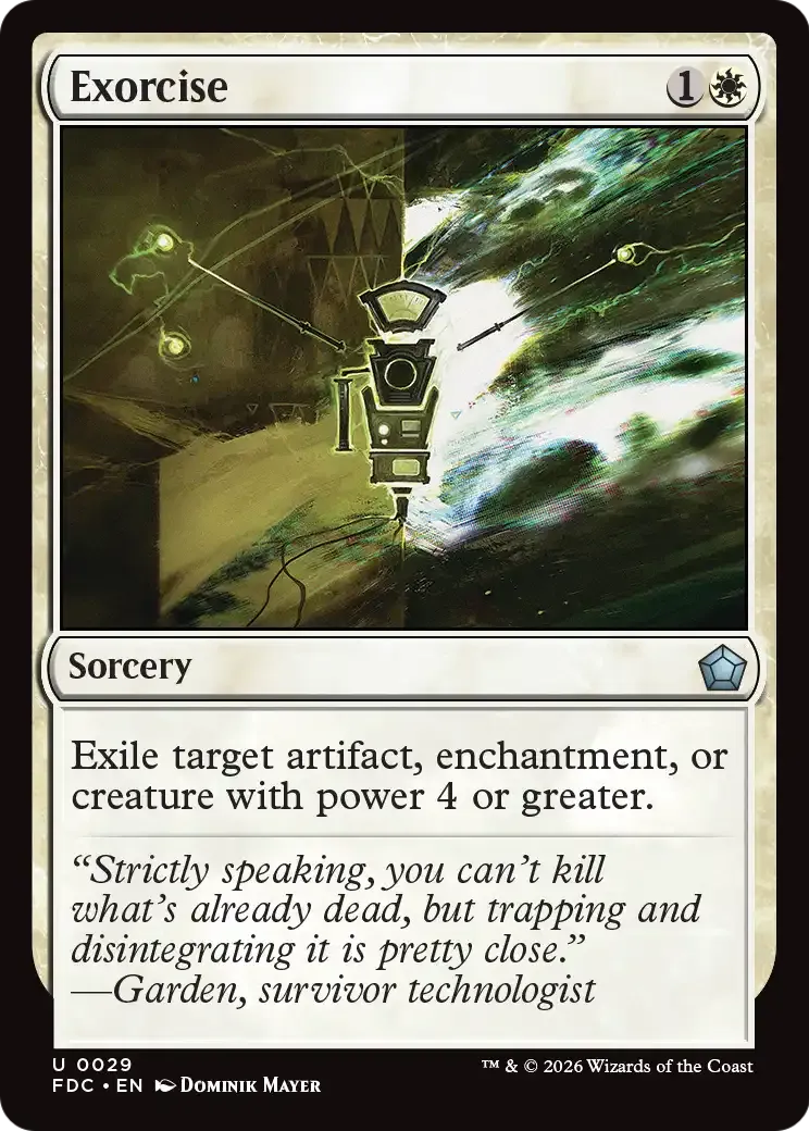 Exorcise — Foundations Commander — Magic: The Gathering