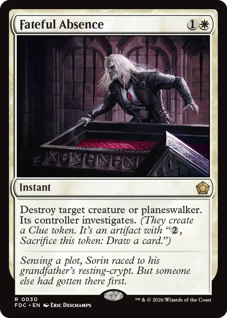Fateful Absence — Foundations Commander — Magic: The Gathering