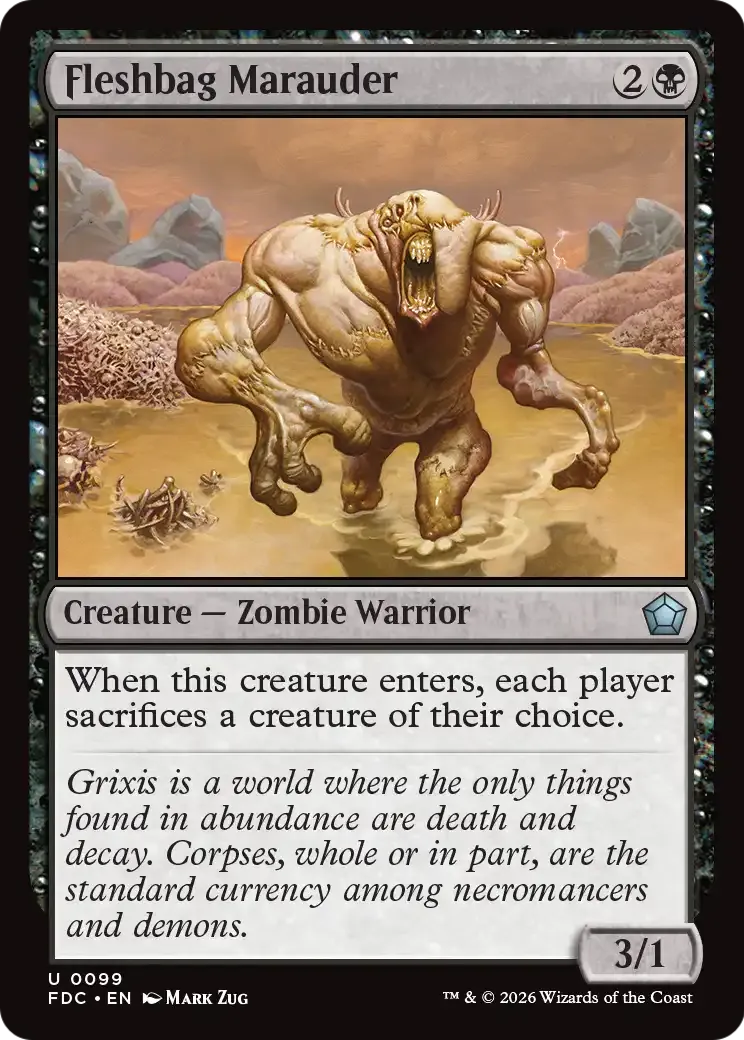 Fleshbag Marauder — Foundations Commander — Magic: The Gathering