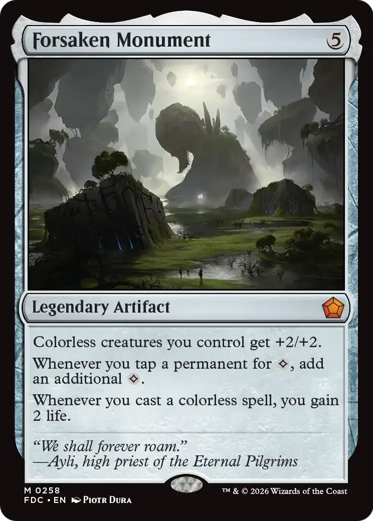Monument abandonné — Foundations Commander — Magic: The Gathering