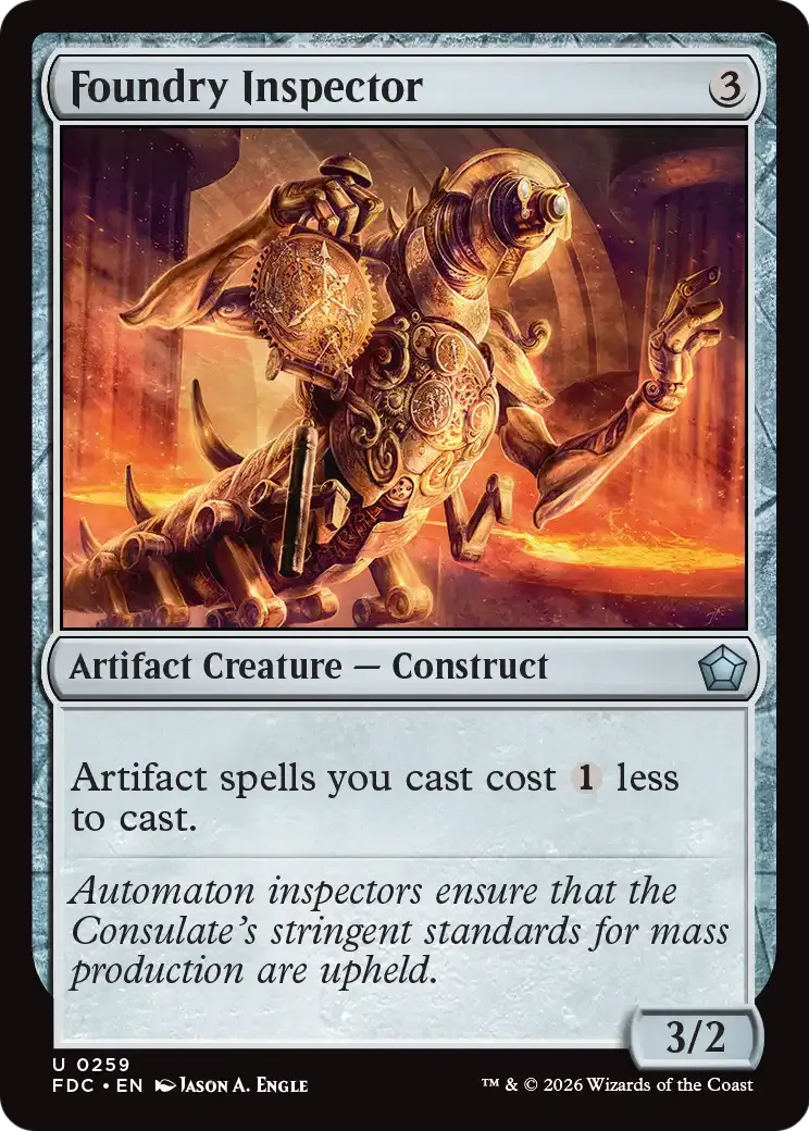Inspecteur de la fonderie — Foundations Commander — Magic: The Gathering