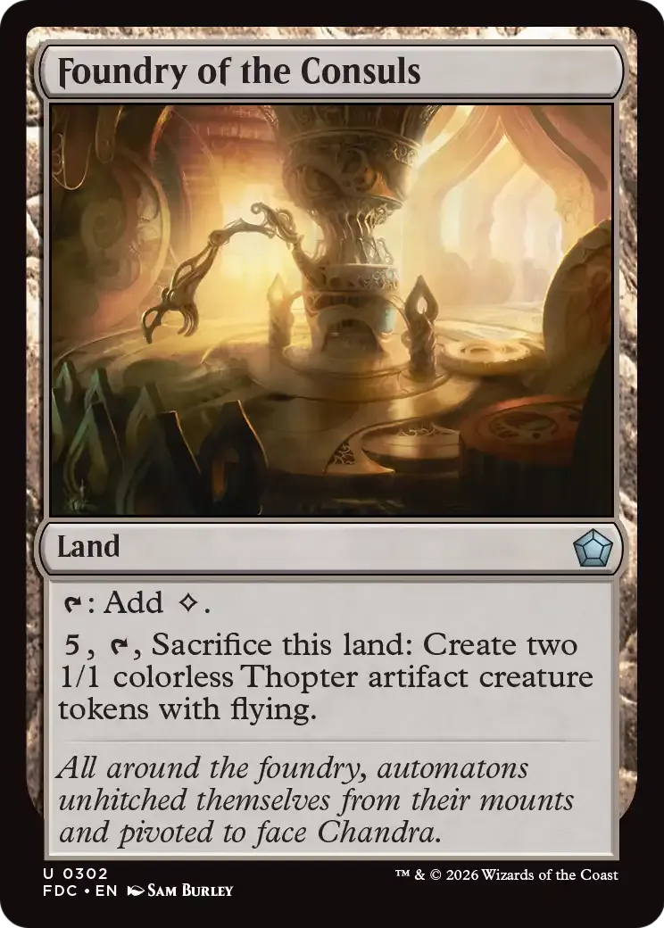 Foundry of the Consuls — Foundations Commander — Magic: The Gathering