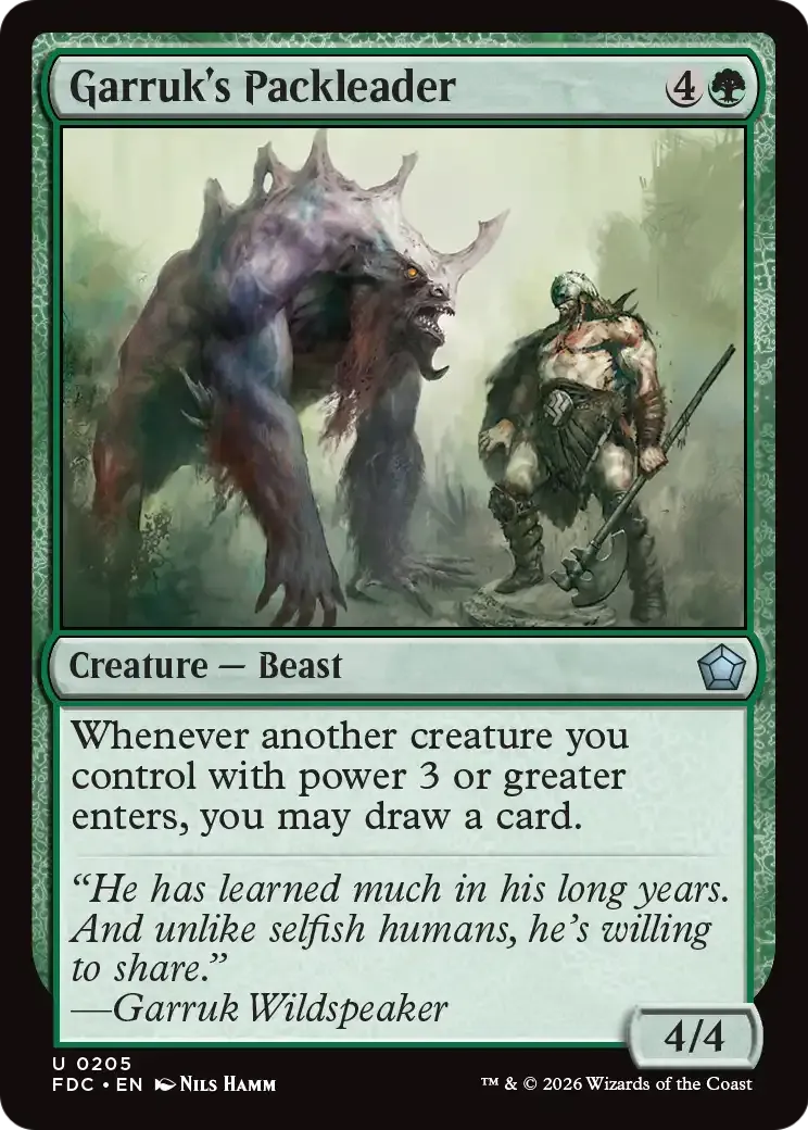 Chef de meute de Garruk — Foundations Commander — Magic: The Gathering