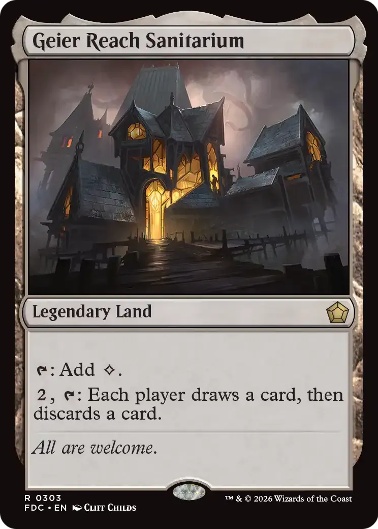 Geier Reach Sanitarium — Foundations Commander — Magic: The Gathering