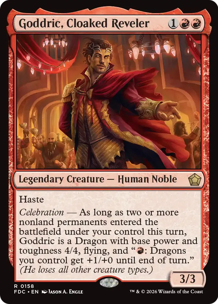 Goddric, fêtard à cape — Foundations Commander — Magic: The Gathering