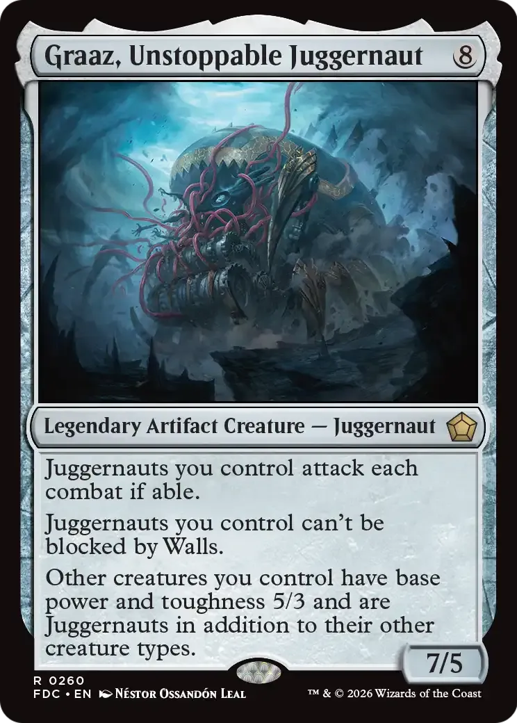 Graaz, djaggernaut invincible — Foundations Commander — Magic: The Gathering