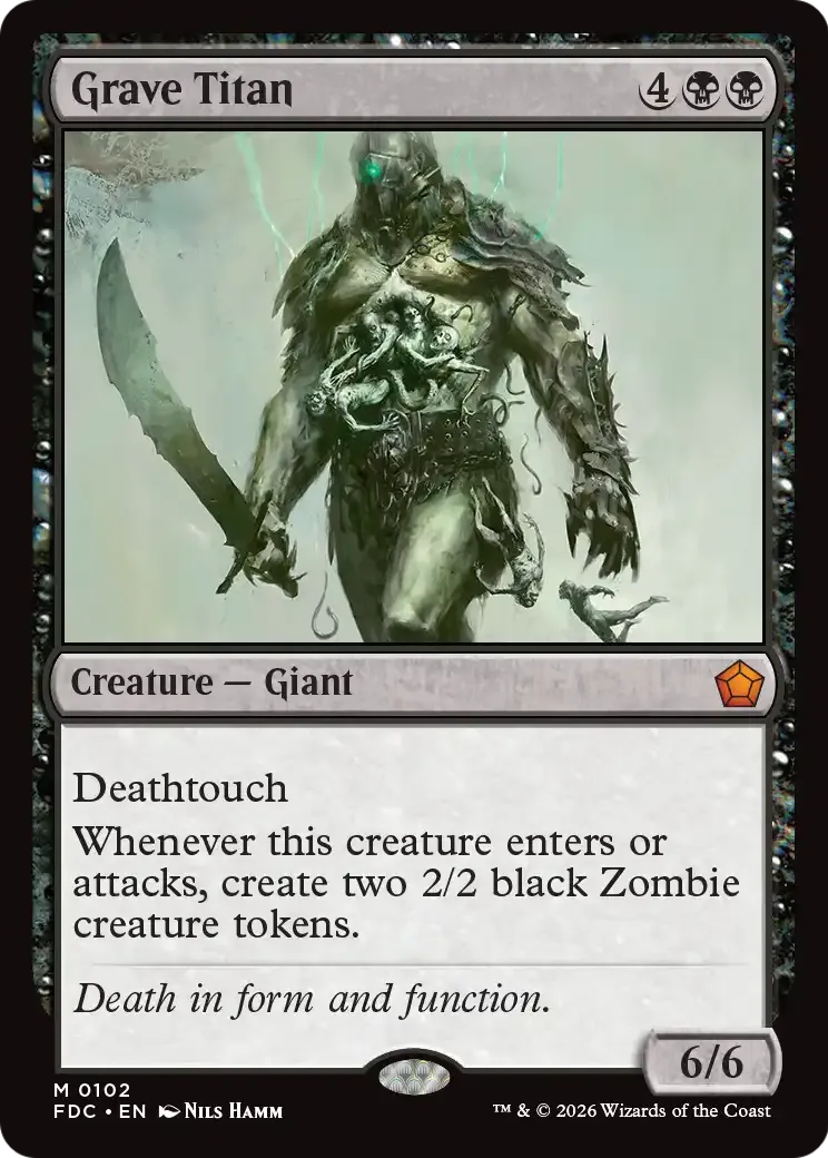 Titan des tombes — Foundations Commander — Magic: The Gathering
