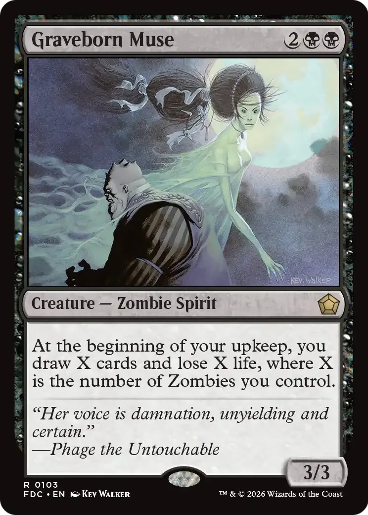 Muse née des tombes — Foundations Commander — Magic: The Gathering