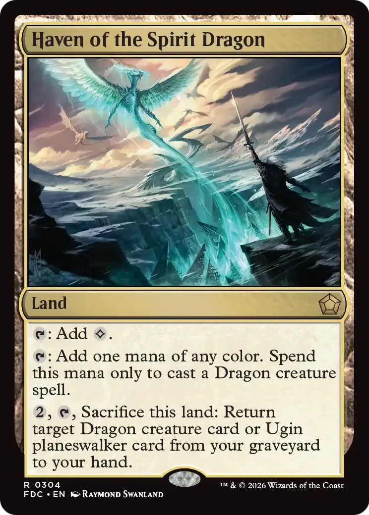 Haven of the Spirit Dragon — Foundations Commander — Magic: The Gathering