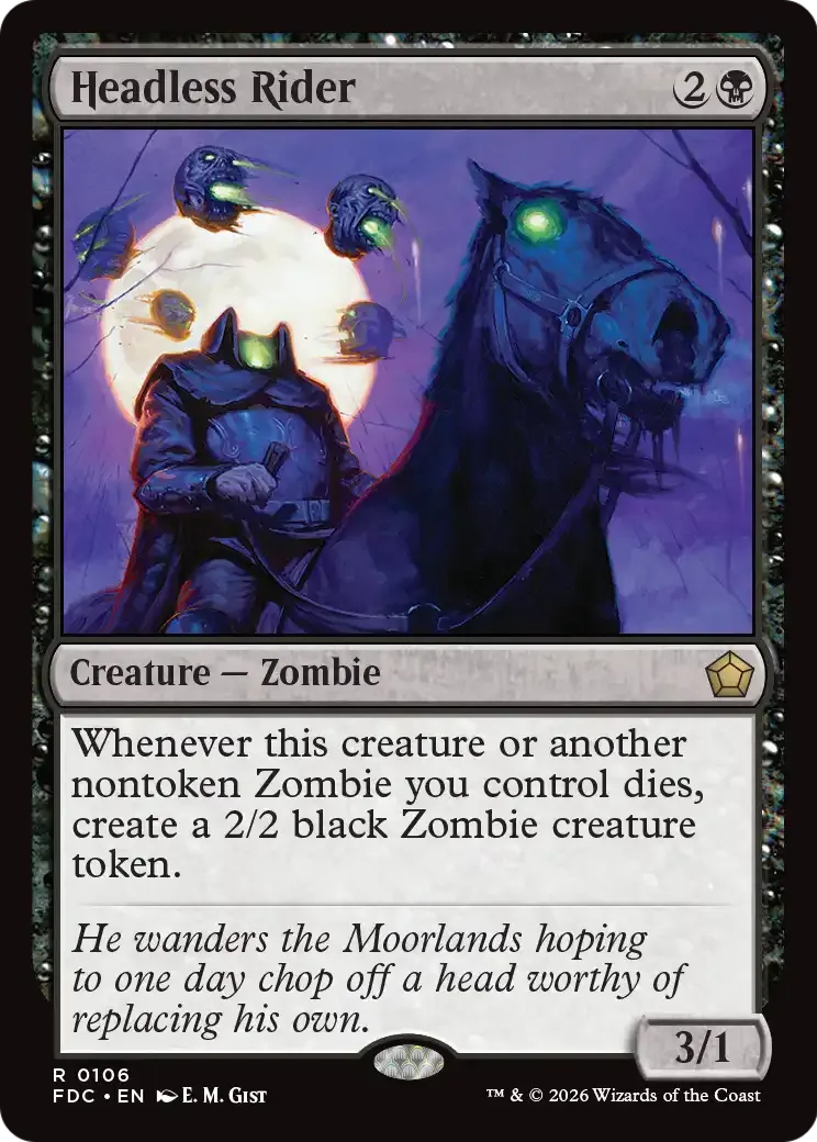 Cavalier sans tête — Foundations Commander — Magic: The Gathering