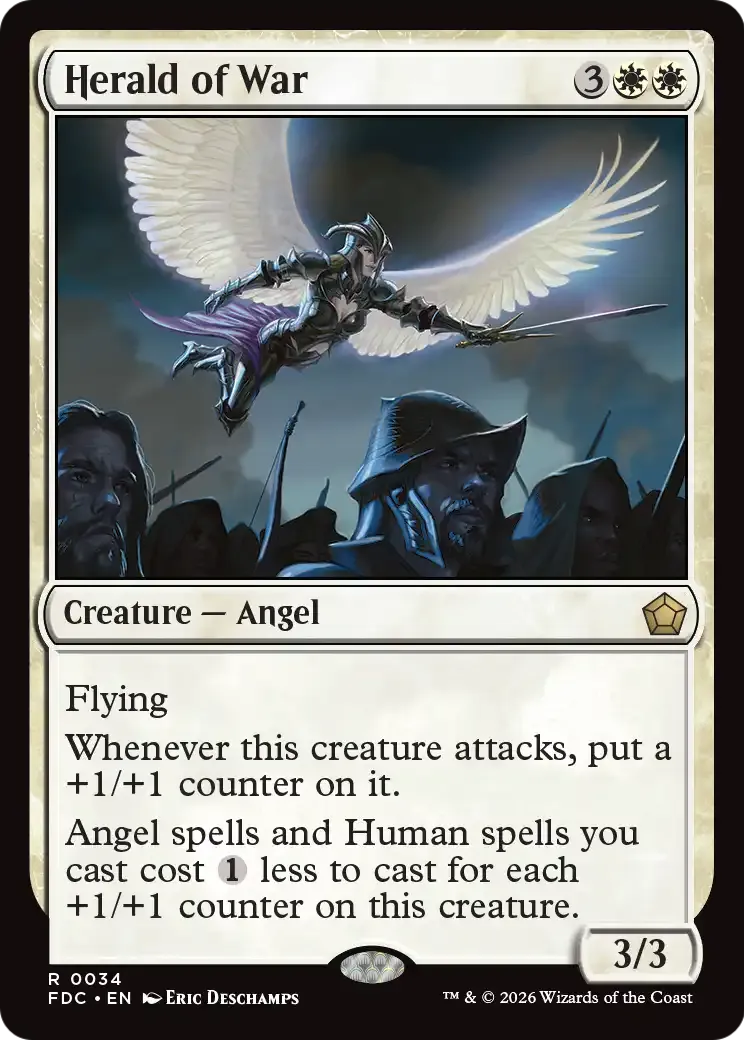 Héraut de la guerre — Foundations Commander — Magic: The Gathering