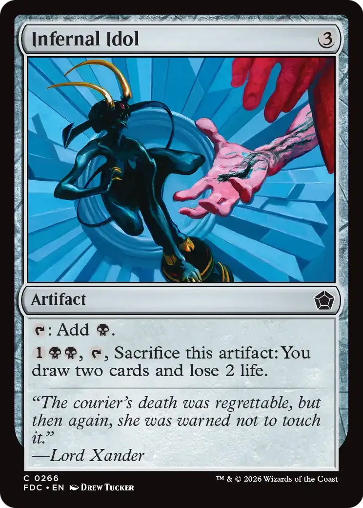 Idole infernale — Foundations Commander — Magic: The Gathering