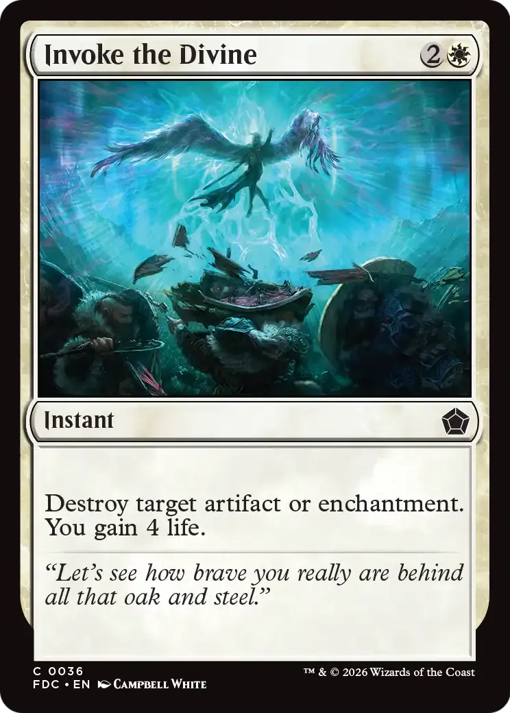 Invoke the Divine — Foundations Commander — Magic: The Gathering