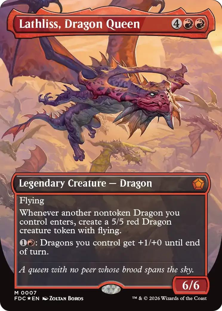 Lathliss, reine des dragons — Foundations Commander — Magic: The Gathering