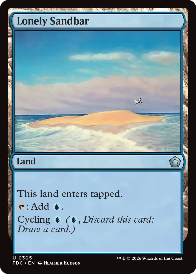 Lonely Sandbar — Foundations Commander — Magic: The Gathering