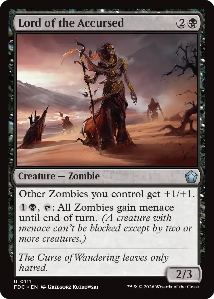Seigneuresse des maudits — Foundations Commander — Magic: The Gathering