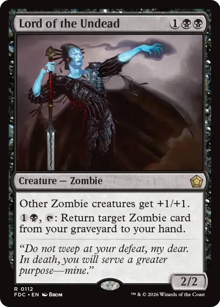 Seigneur des mort-vivants — Foundations Commander — Magic: The Gathering