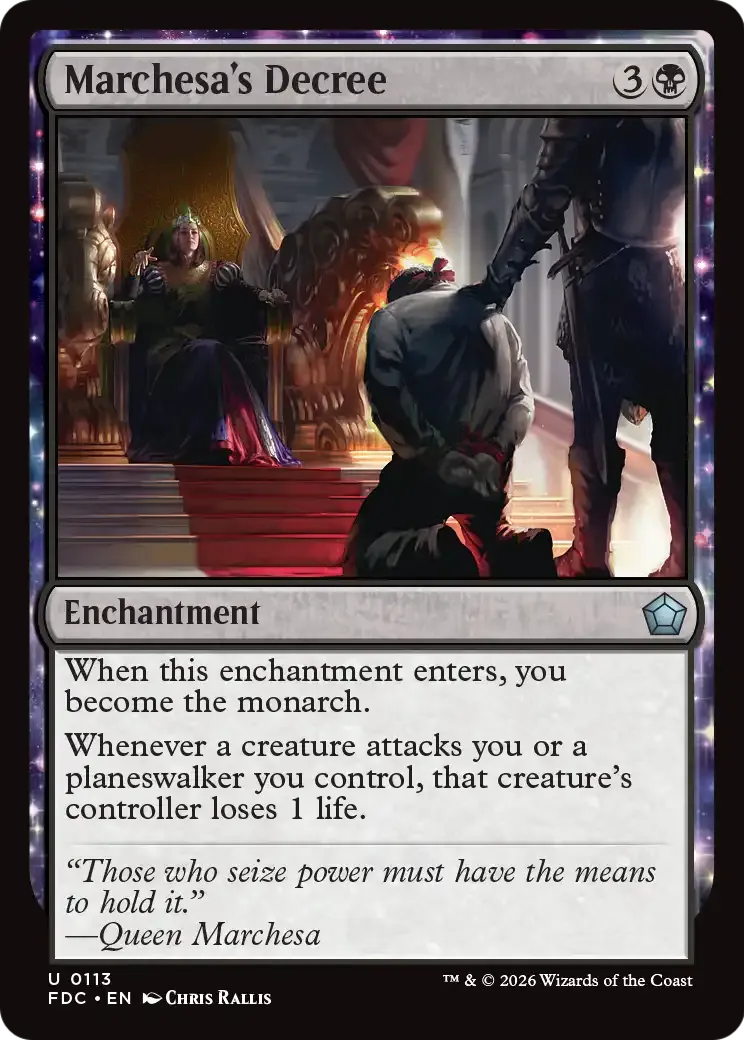 Marchesa's Decree — Foundations Commander — Magic: The Gathering