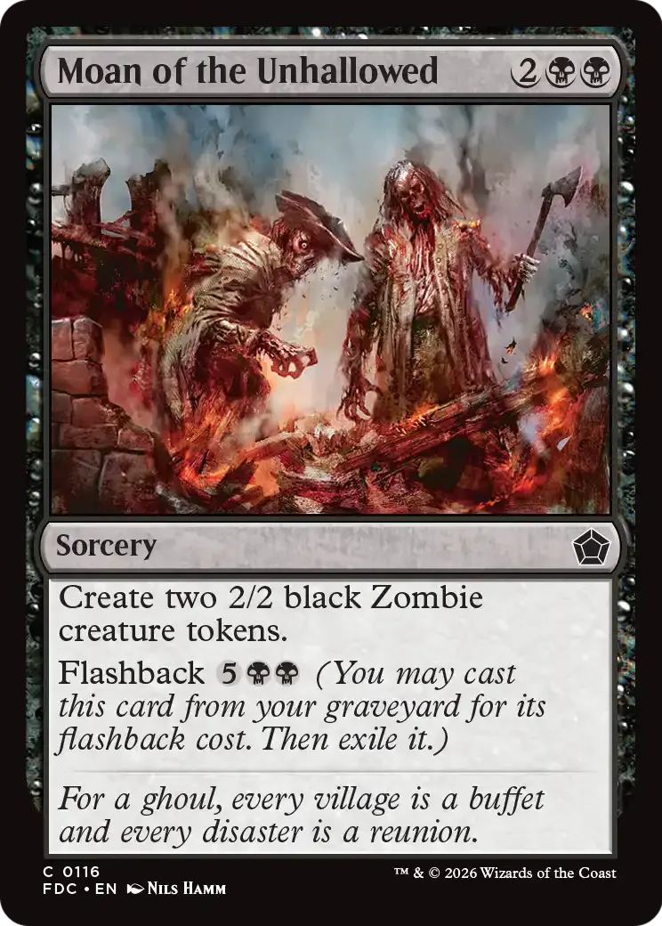 Gémissement des anathèmes — Foundations Commander — Magic: The Gathering