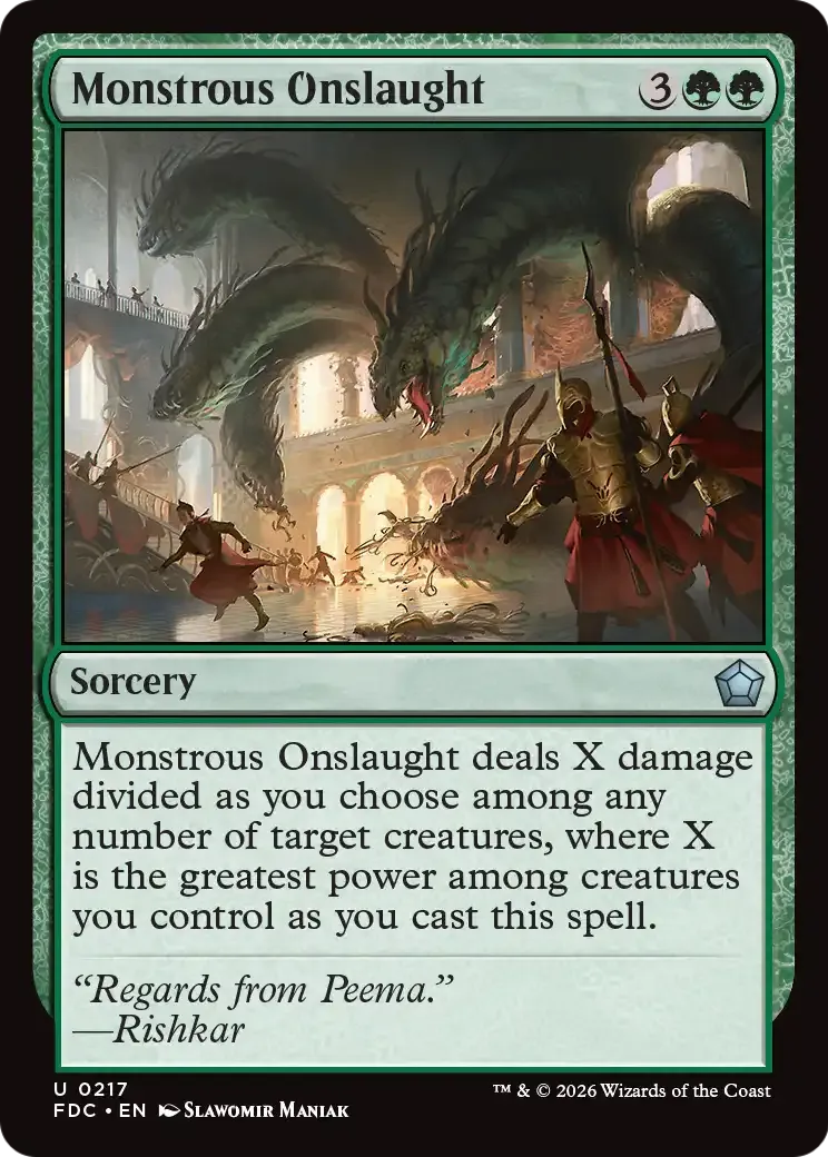 Carnage monstrueux — Foundations Commander — Magic: The Gathering
