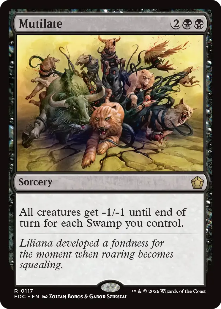 Mutilation — Foundations Commander — Magic: The Gathering