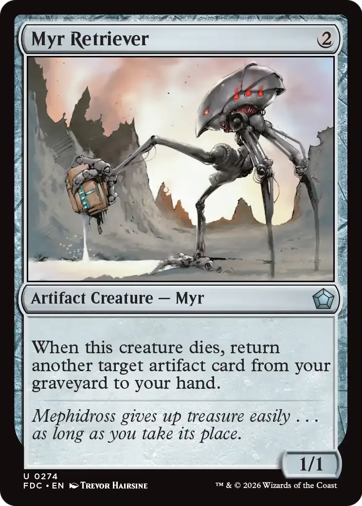 Récupérateur myr — Foundations Commander — Magic: The Gathering