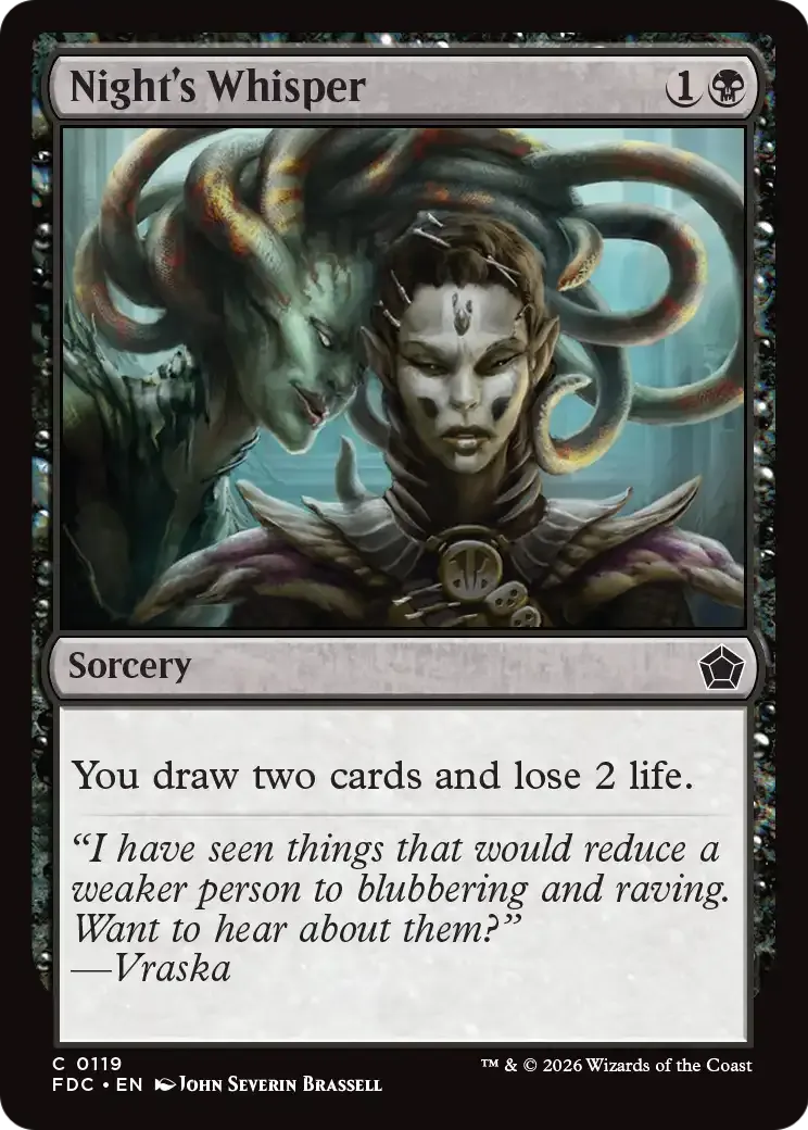 Chuchotements nocturnes — Foundations Commander — Magic: The Gathering