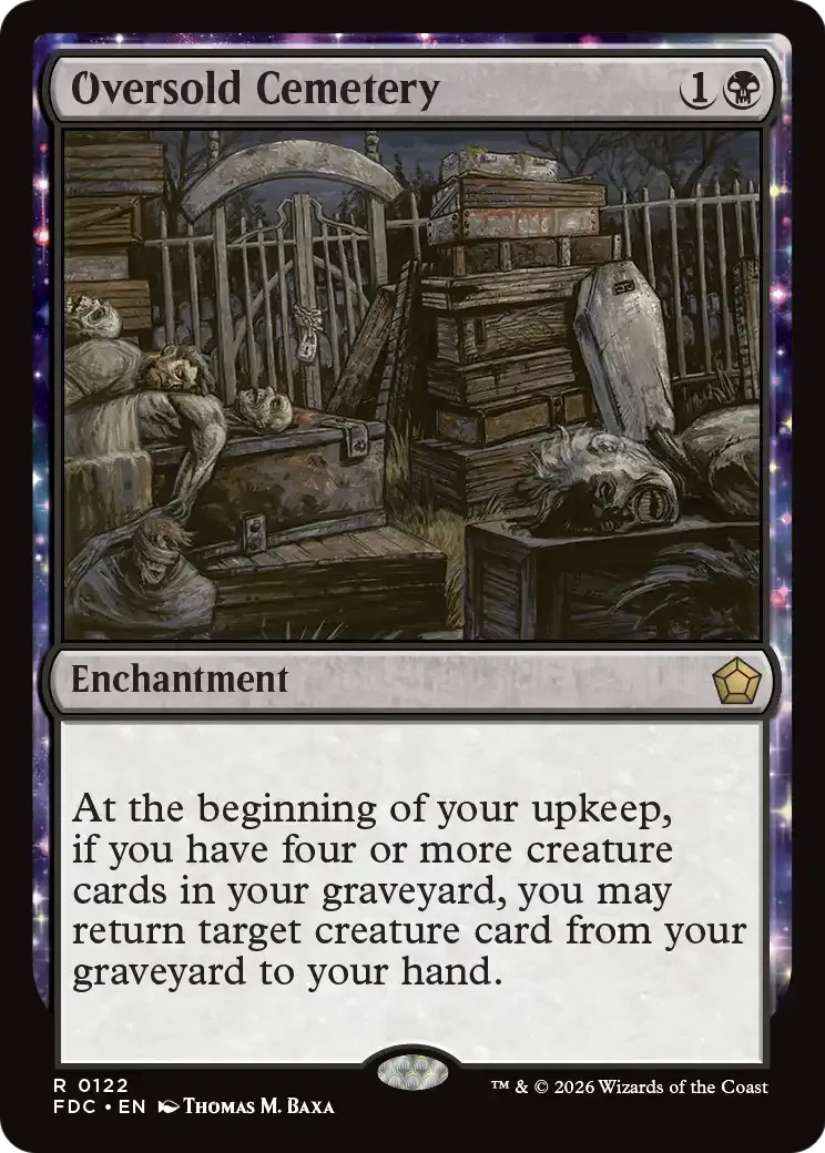 Cimetière surpeuplé — Foundations Commander — Magic: The Gathering