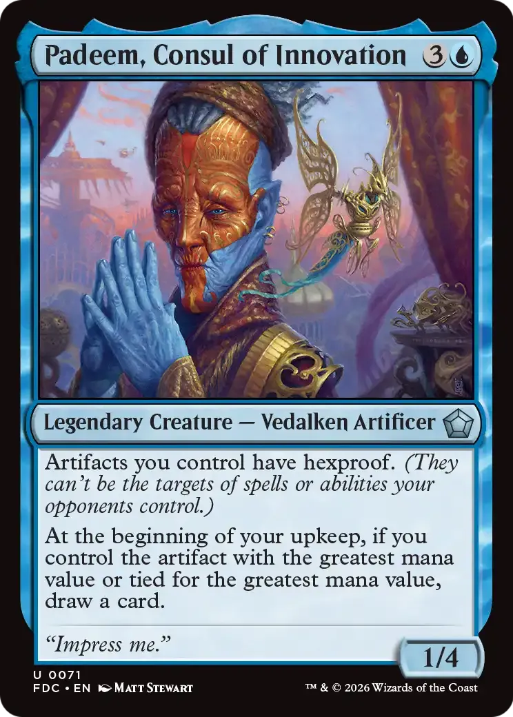 Padeem, consul de l'innovation — Foundations Commander — Magic: The Gathering