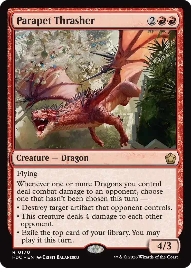 Rudoyeuse de parapets — Foundations Commander — Magic: The Gathering