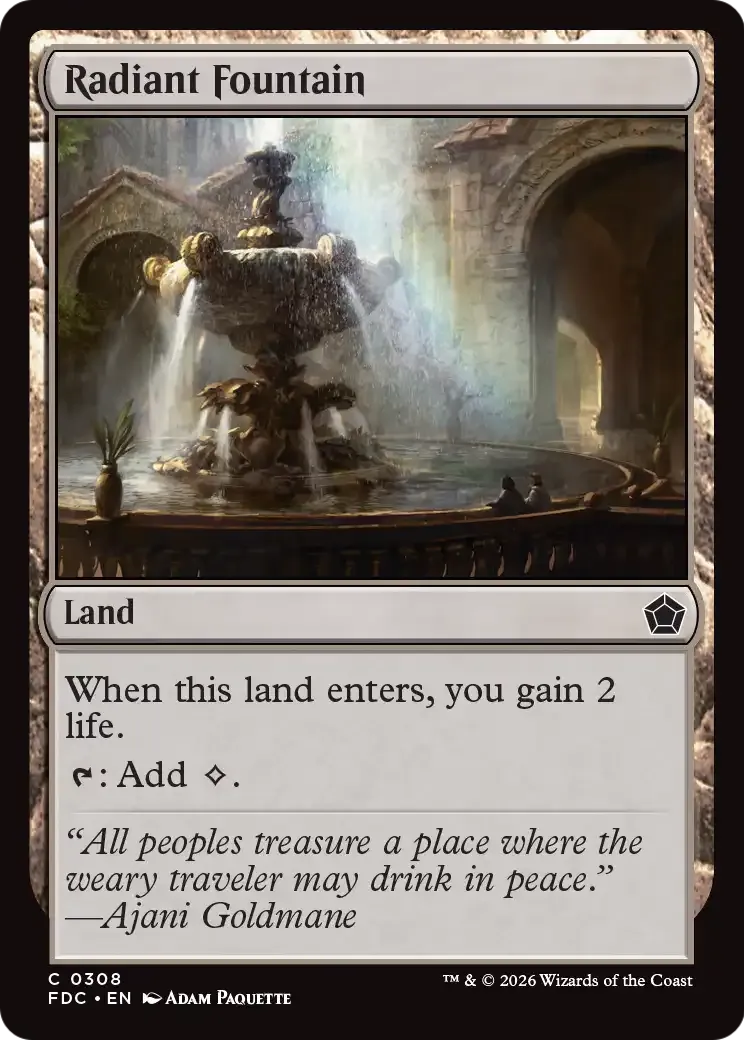 Radiant Fountain — Foundations Commander — Magic: The Gathering