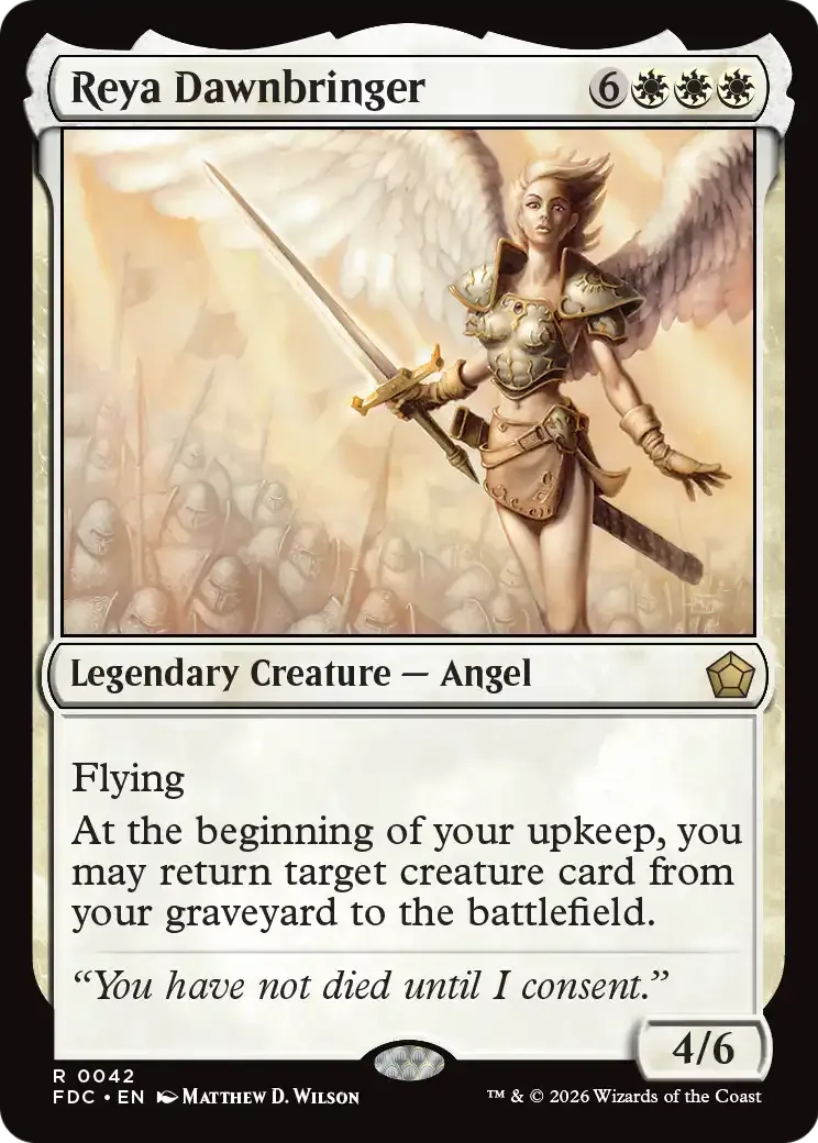 Reya Aubevenant — Foundations Commander — Magic: The Gathering