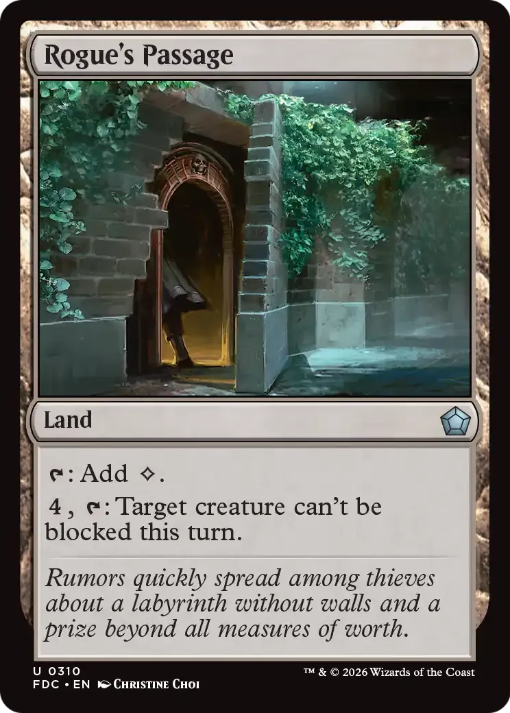 Passage des malandrins — Foundations Commander — Magic: The Gathering