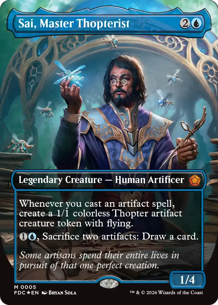 Sai, maître mécanoptériste — Foundations Commander — Magic: The Gathering