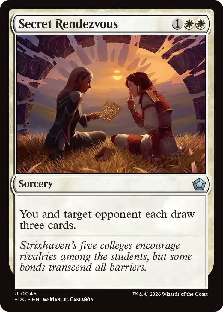 Rendez-vous secret — Foundations Commander — Magic: The Gathering