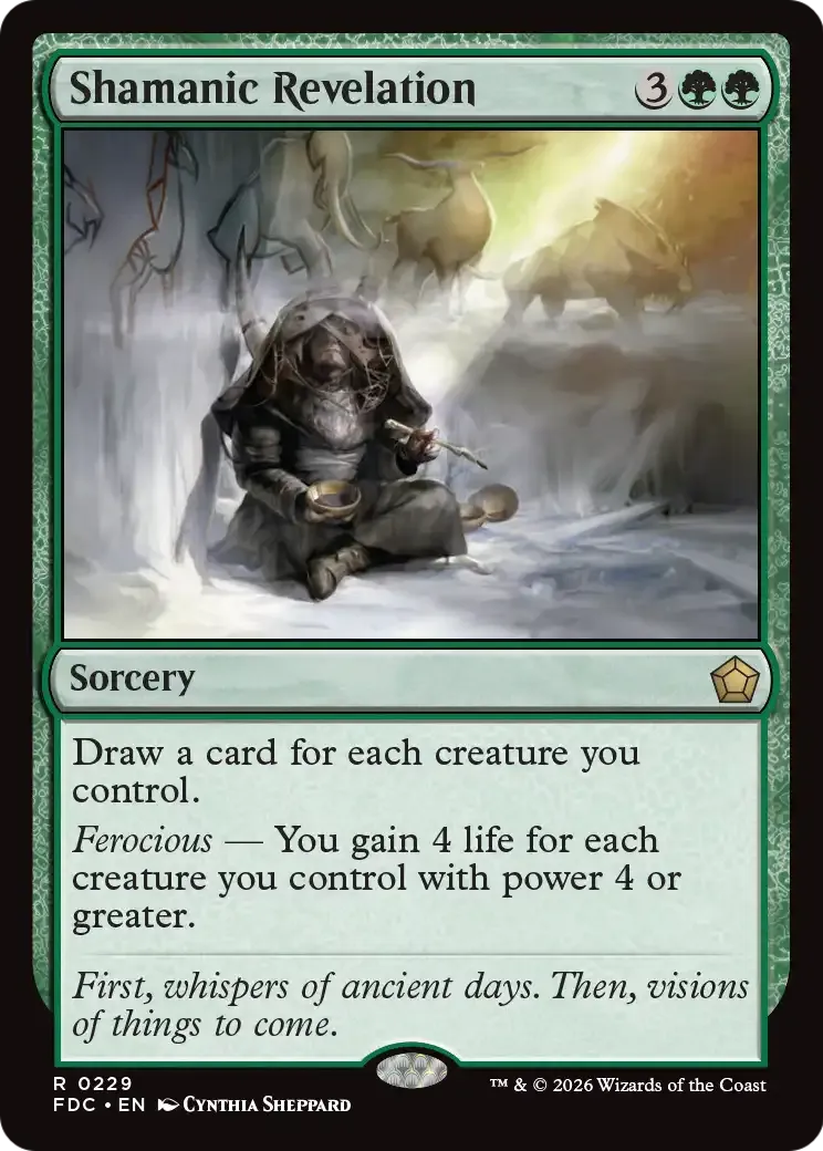 Révélation shamanique — Foundations Commander — Magic: The Gathering