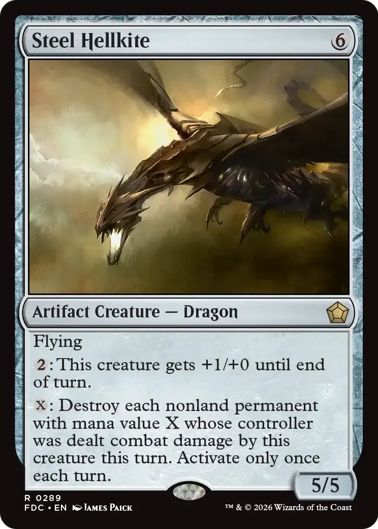 Steel Hellkite — Foundations Commander — Magic: The Gathering