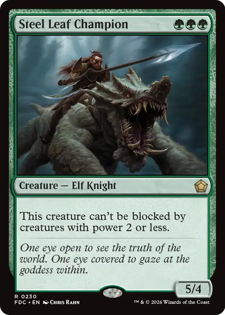 Champion Feuille-Acier — Foundations Commander — Magic: The Gathering