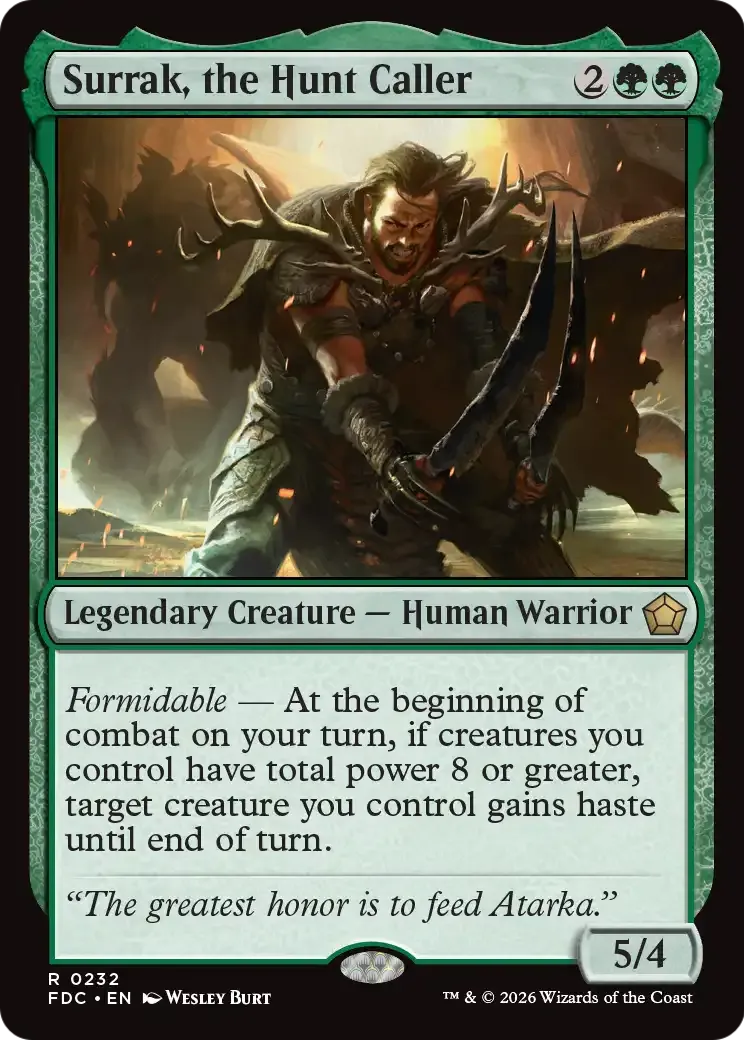 Surrak, le Grand veneur — Foundations Commander — Magic: The Gathering