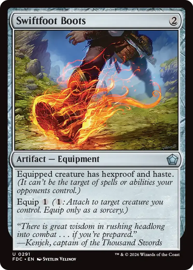 Bottes de piedagile — Foundations Commander — Magic: The Gathering